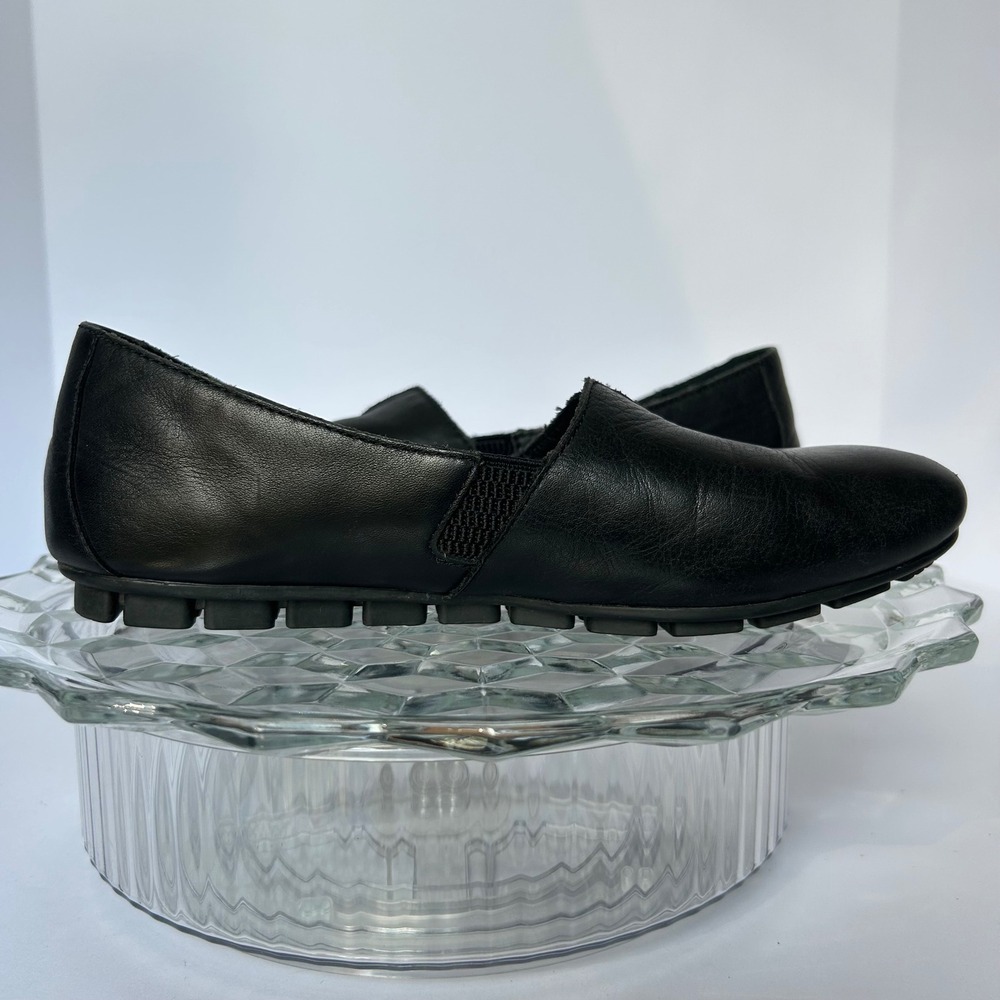 Born Black Leather Comfort Slip On Loafers Cushioned Handcrafted‎ Shoes 7.5M